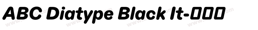 ABC Diatype Black It字体转换 ABC Diatype Black It字体转换
